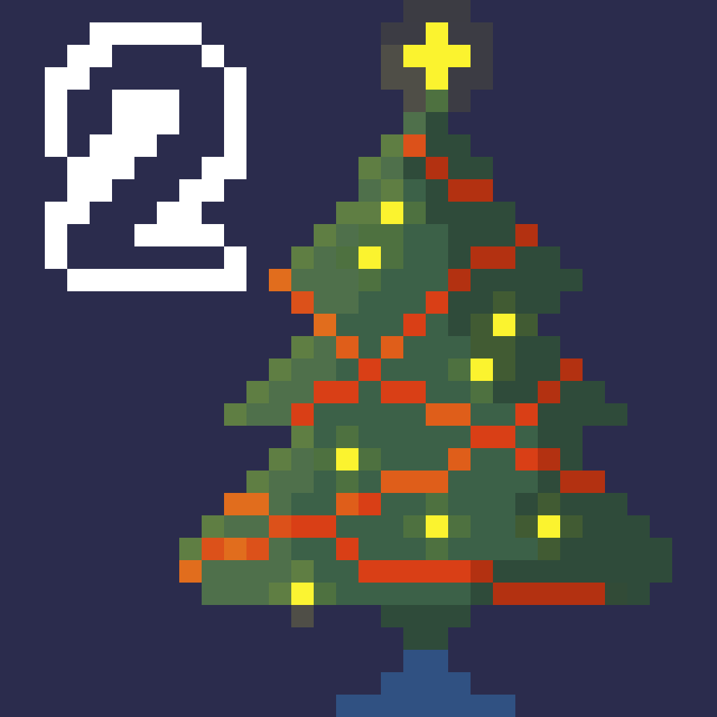 The only two pixel art illustrations that I managed to complete before giving up on the whole project