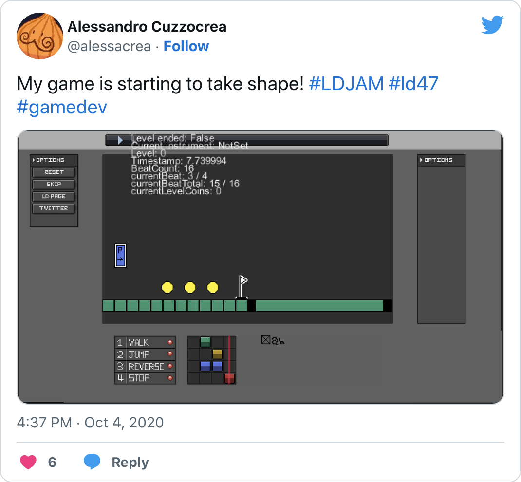 My game is starting to take shape! #LDJAM #ld47 #gamedev