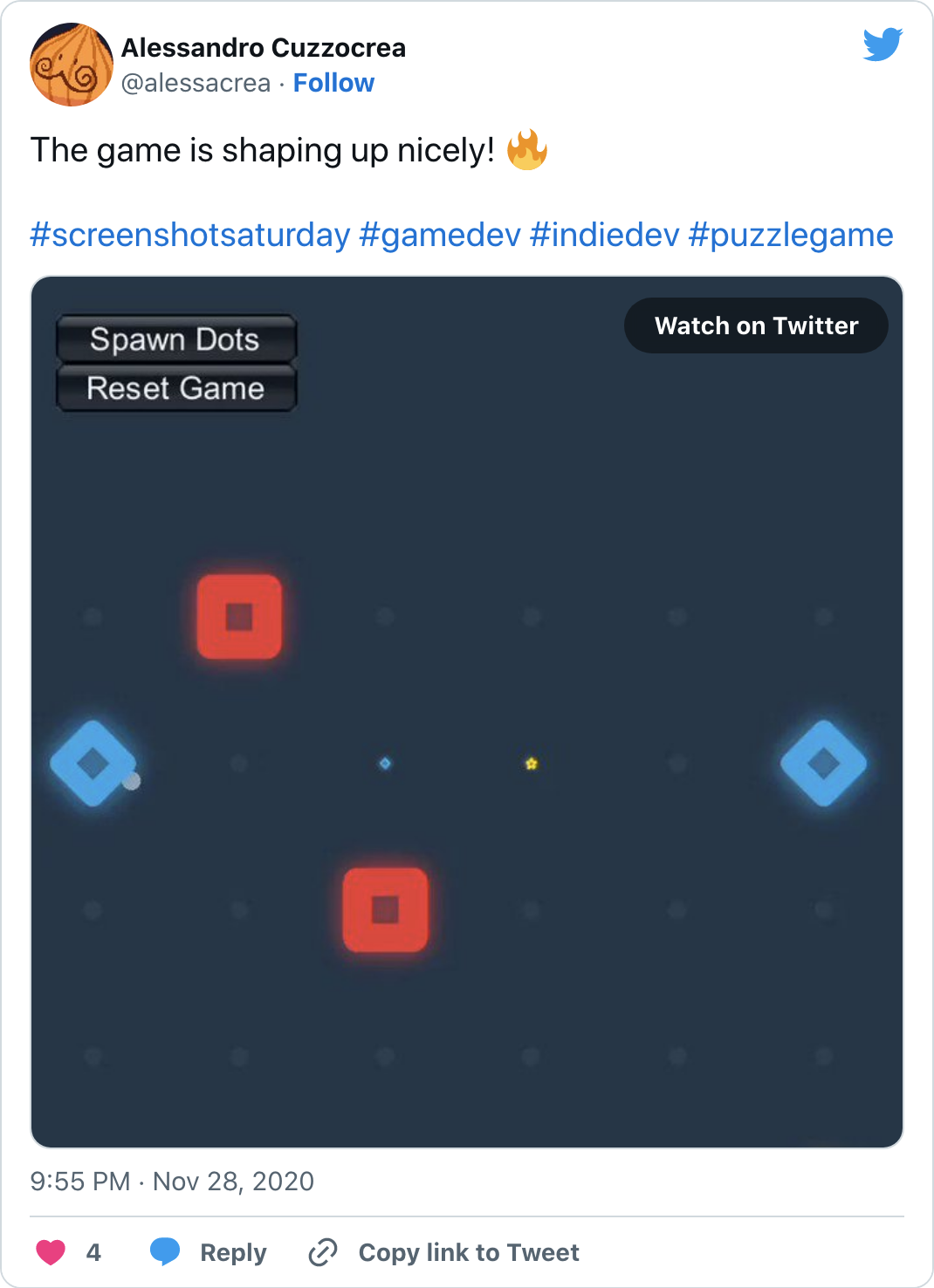 The game is shaping up nicely! 🔥